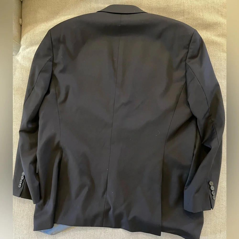 BOSS HUGO BOSS Passolini/Movie US Super‎ 100’s Wool Navy Blazer Size 46 R